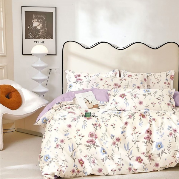 Комплект постельного белья Селин евро разноцветный Homeline 