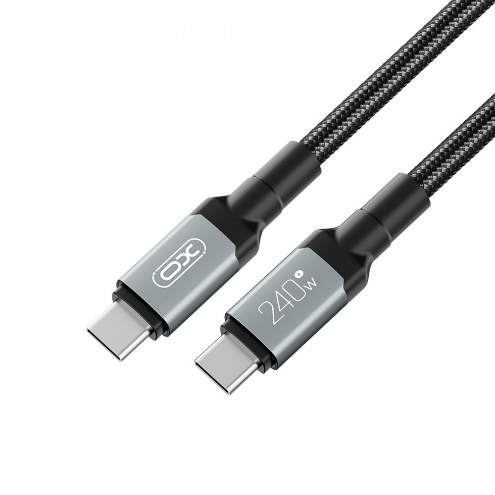 Кабель Xo NBQ264A-CC USB Type-C to USB Type-C 240W PD 1 м black (NB-Q264A-CC.black)
