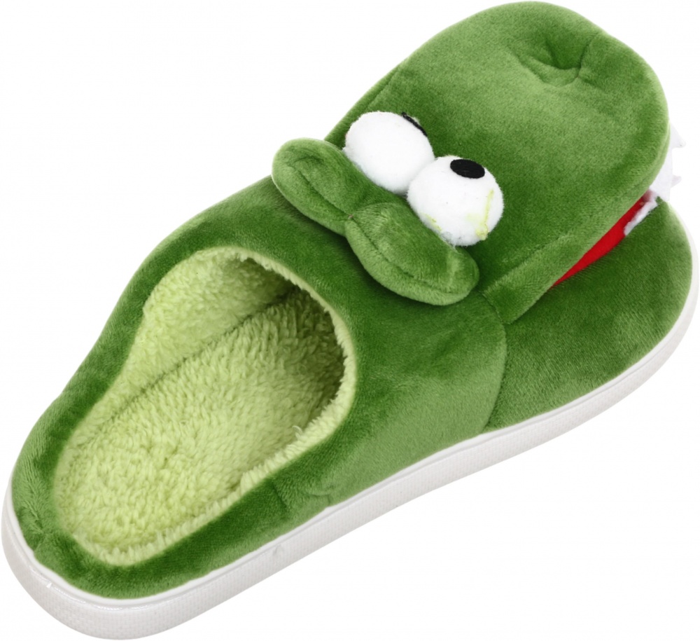 Тапочки для мальчиков HW Крокодил р.34-35 зеленый NULL