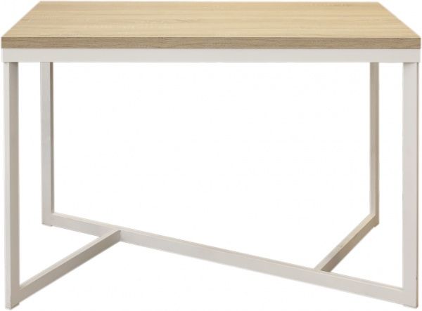 Стол Лугалпроф Мираж белый/дуб сонома 