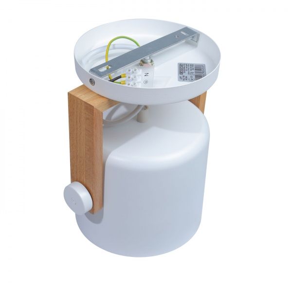 Бра Светкомплект Loft WLC 160 1x40 Вт E27 белый/дерево 