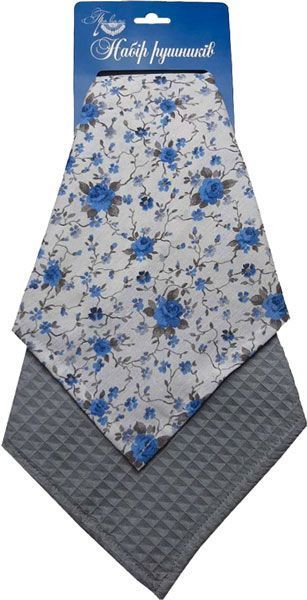 Набір рушників вафельних Blue 33x55 см Прованс 