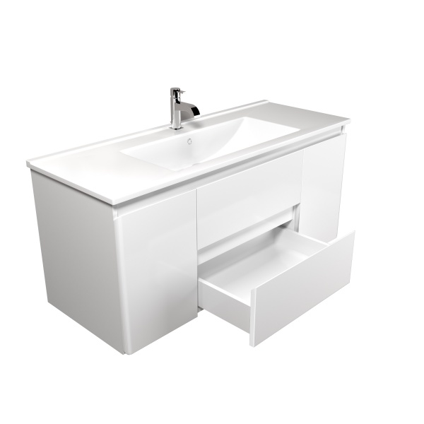 Тумба подвесная Мойдодыр Сорренто 120-А с умывальником SU-120