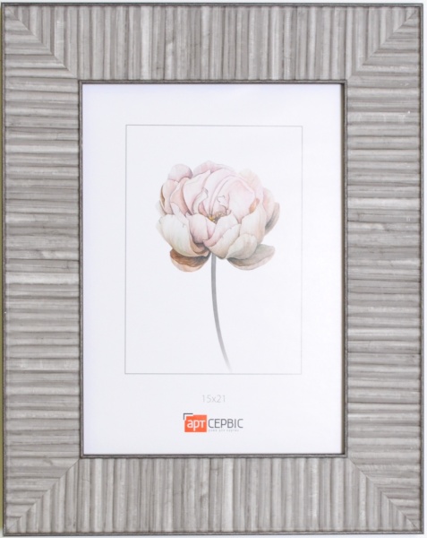 Рамка для фото Арт-Сервіс ЕА-01834 1 фото 15x21 см сірий 