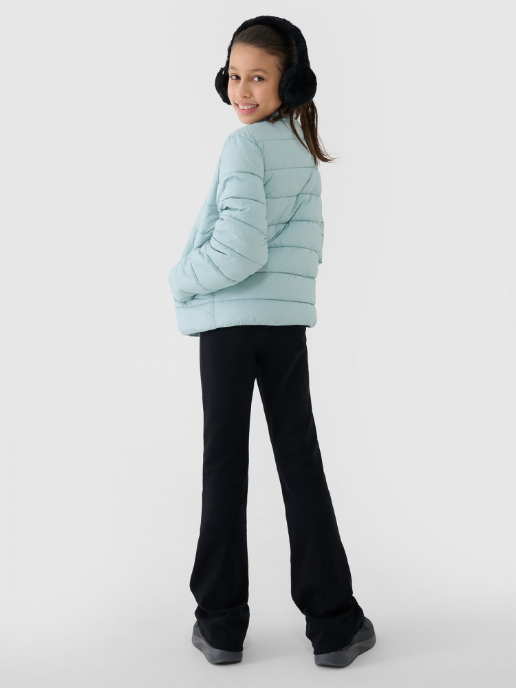 Куртка для девочек демисезонная 4F DOWN JACKET F515 4FJWSS25TDJAF515-47S р.128 бирюзовая