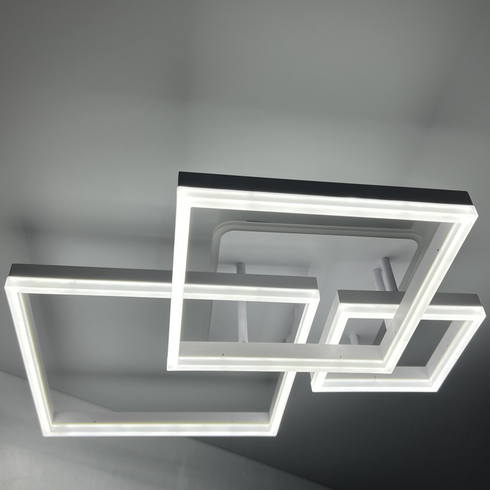 Люстра світлодіодна Luminaria 4x105 Вт LED-модуль білий GENNY SQUARE RGB 105W 4S WHITE