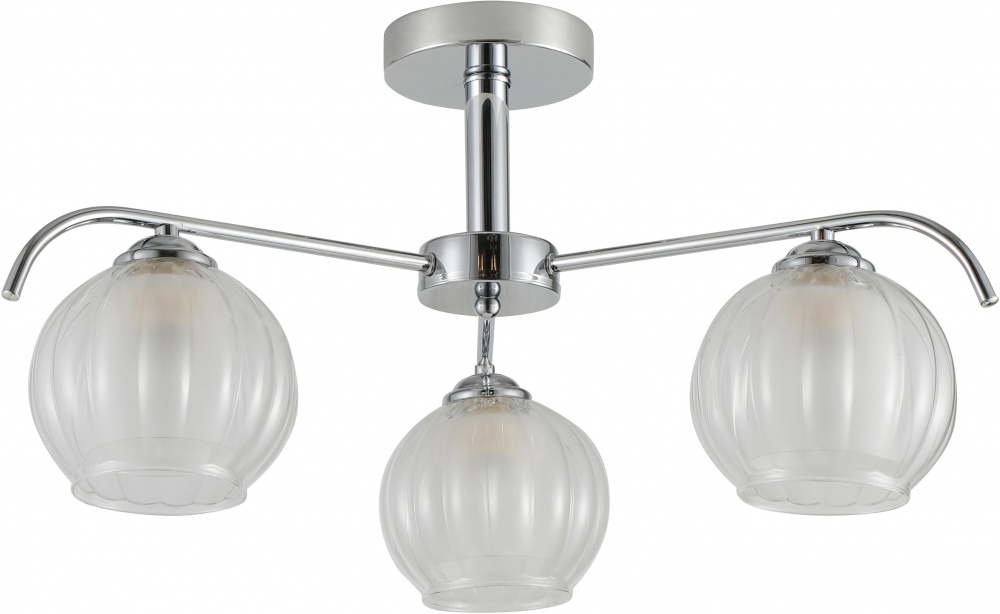 Люстра потолочная Sensio Aquarius 3x40 Вт E27 белый/хром ALG-07488/3