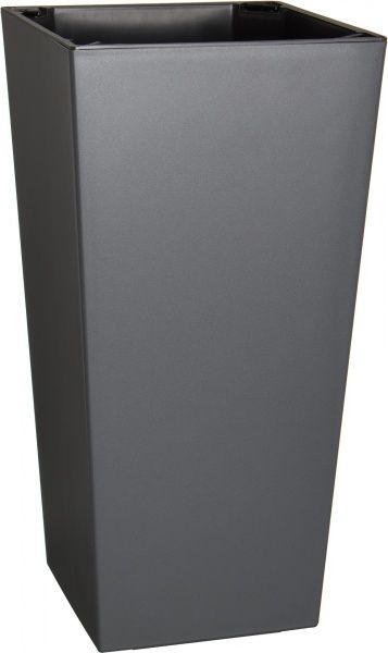 Горшок пластиковый Plastkon ELISE матовый квадратный 52,2л антрацит 