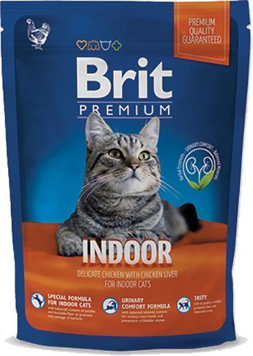 Корм Brit Premium Adult Indoor 300 г