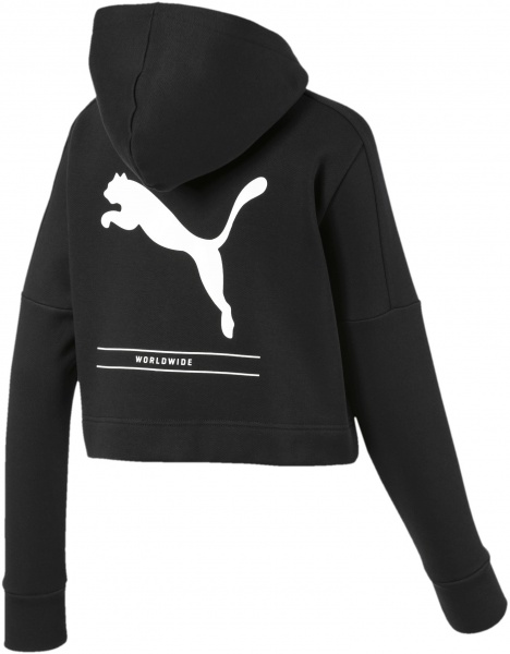 Джемпер Puma NU-TILITY FZ Hoody 58010001 р. XS чорний