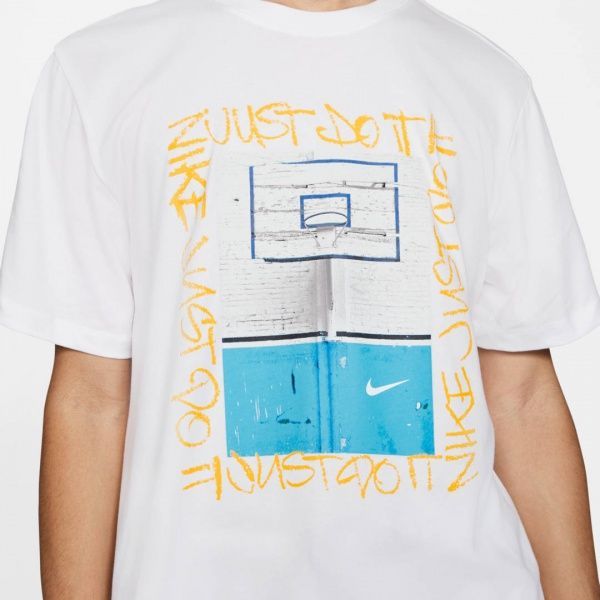 Футболка Nike M NK DRY TEE HOOP PHOTO CD1288-100 XL білий