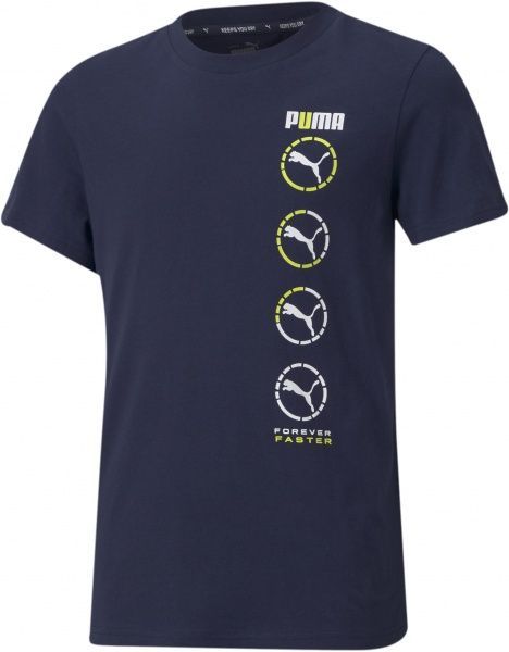 Футболка Puma Active Sports Graphic Tee 58585506 152 темно-синій