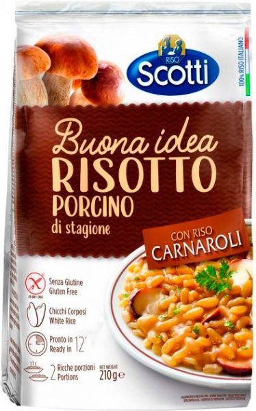 Суміш Scotti для різотто з грибами 210 г (8001860257827) 