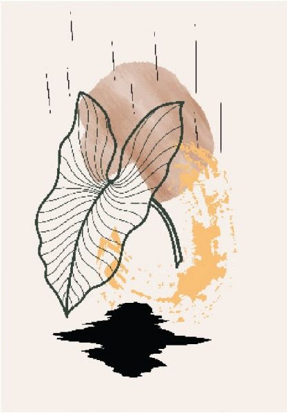 Постер Ботаника коричневая 4 Posterclub 