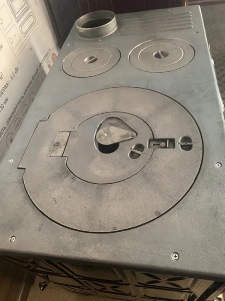 Печь отопительно-варочная Duval EK-103F «евро буржуйка» с духовкой