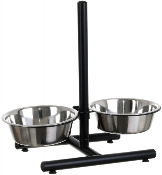 Набір мисок Koopman для тварин на підставці 2 шт. 3,6л метал A12650060