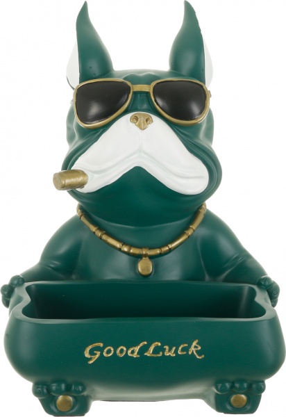 Статуетка Думай та багатій 22,5х23х30 см зелена