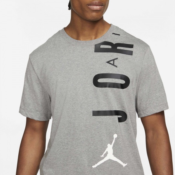 Футболка Jordan M J JDN AIR STRETCH SS CREW CZ8402-091 р.M сірий