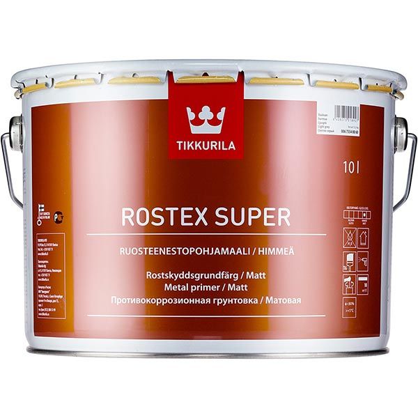 Грунт Tikkurila Rostex Super сірий 3 л