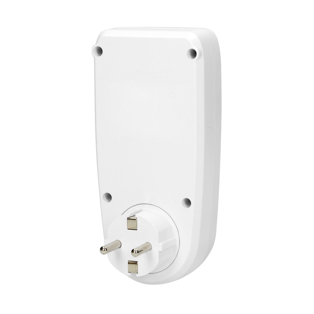 Энергометр розеточный E.NEXT 16А shuko белый OR-WAT-435(GS)