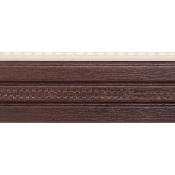 Панель-софіт перфорована 3x0,232 м горіх коньячний 0,7 кв.м