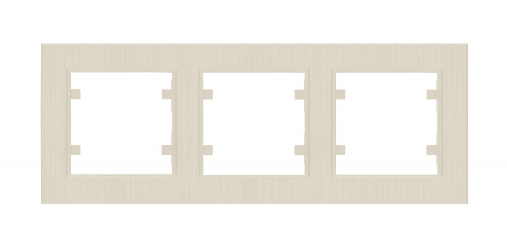 Рамка трехместная Makel Karea Line горизонтальная белый 86001703