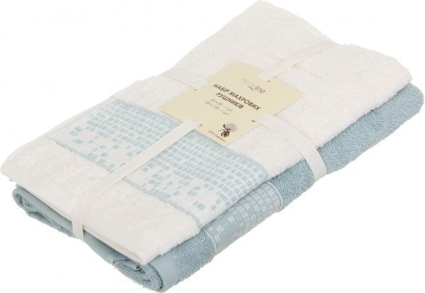 Набір рушників Jazz 2 шт. кремово-бірюзовий Homeline 