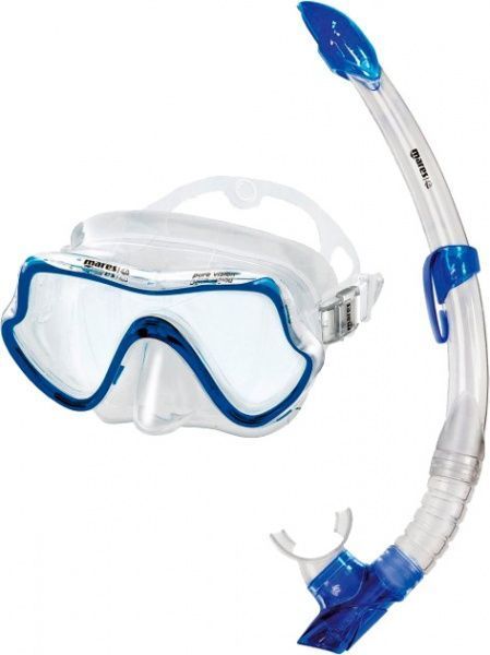 Набор для плавания Mares CL.BL PURE VISION 411736/CL.BL р.универсальный синий