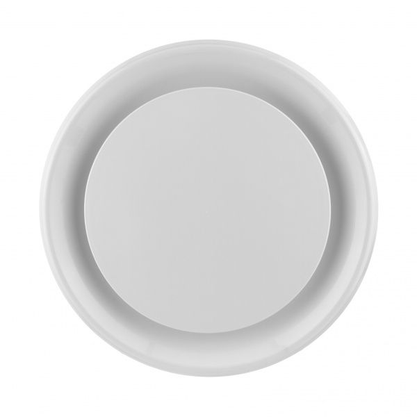 Анемостат MiniMax вентиляционный c фланцем и пружинным креплением d150 х d255 х 85 мм (2303) пластик белый 