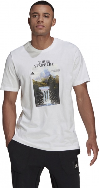 Футболка Adidas MOUNTAIN TEE M GN6851 р.M білий