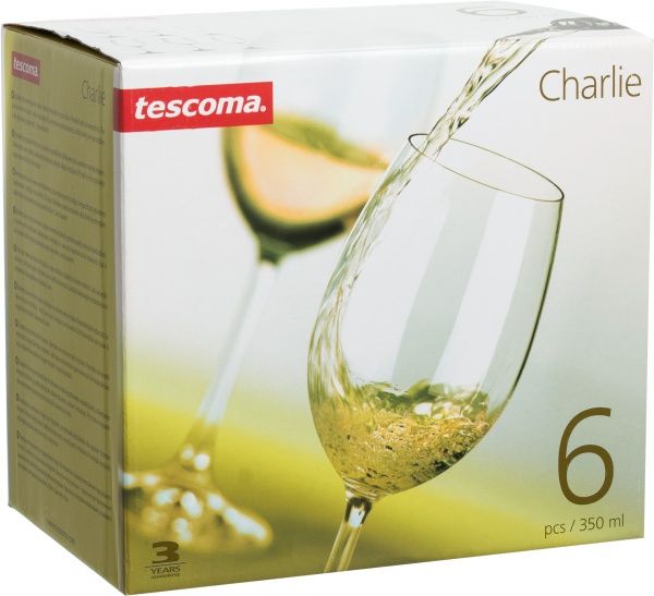 Набор бокалов для вина Charlie 350 мл 6 шт. Tescoma