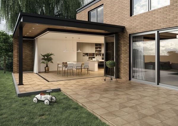 Клинкерная плитка Mattone Sabbia Brown Elewacja 24,5x6,6 Ceramika Paradyz