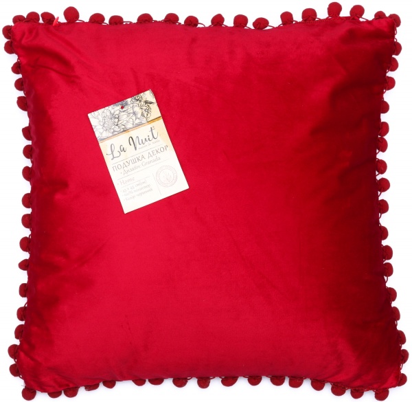 Подушка декоративная Granada 45x45 см красный La Nuit 