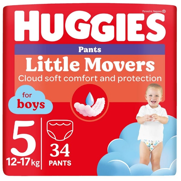 Підгузки-трусики Huggies Boy 5 12-17 кг 34 шт.