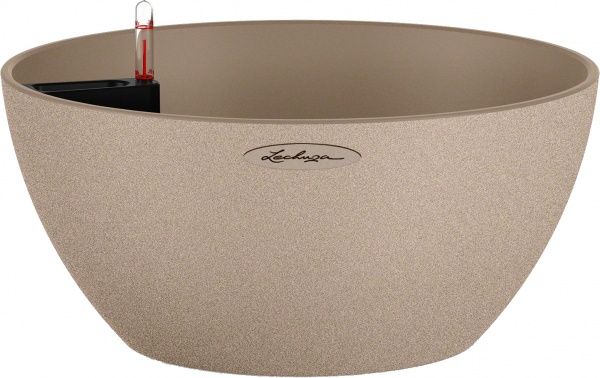 Вазон декоративный Lechuza Cubeto Color 30 круглый 1,6/4,5л светло-бежевый (13831) 