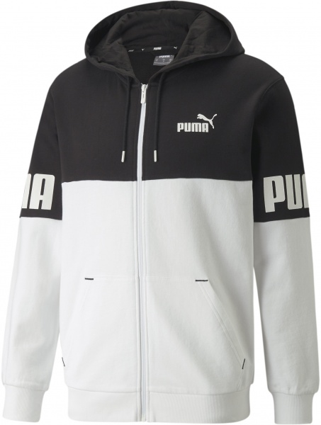 Джемпер Puma POWER Full-Zip Hoodie 84739001 р. S чорний