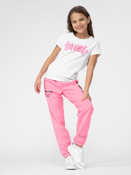 Футболка 4F K SKATE GIRL SS22 4FJSS22TTSHF178-10S р.146 белый