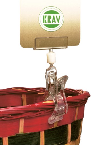 Тримач цінника із великою прищіпкою прозорий пластиковий 5 шт. 