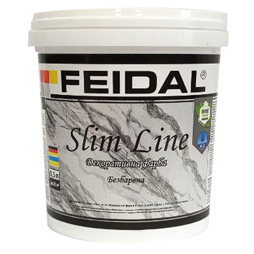 Декоративная краска Feidal Slim Line TR бесцветный 0,5 л