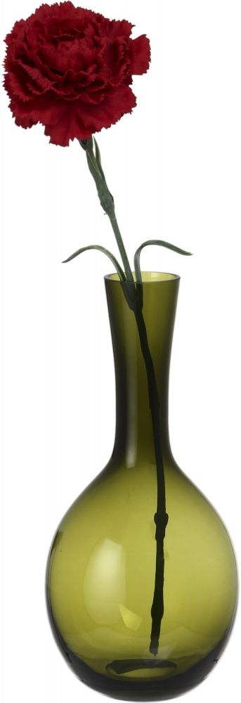 Ваза скляна Wrzesniak Glassworks Pulse 30 см зелена 17-11193