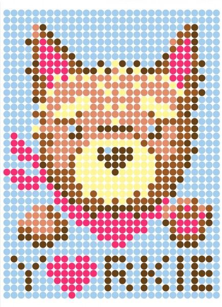 Набір наліпок Умняшка Картина по номерам з наліпками в тубусі 