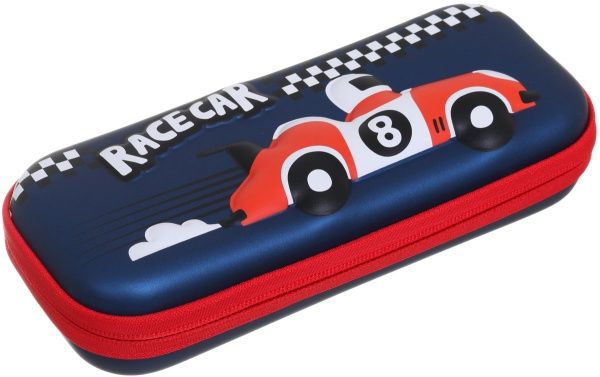 Пенал каркасный Гонщик синий