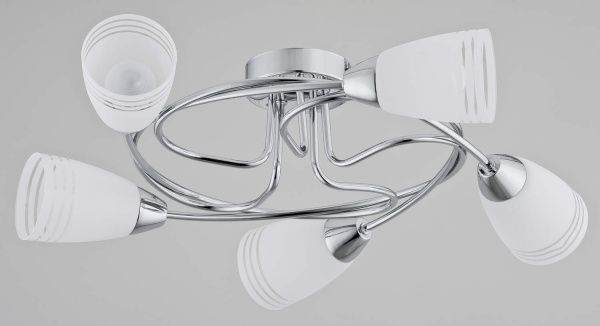 Люстра потолочная ALFA Camea 5x40 Вт E14 хром 50045 