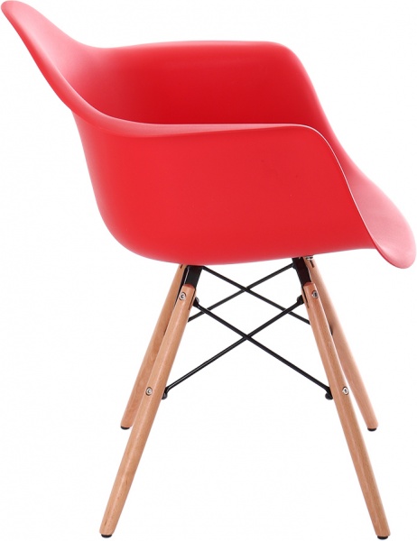 Стул обеденный Style red с подлокотниками бук/красный