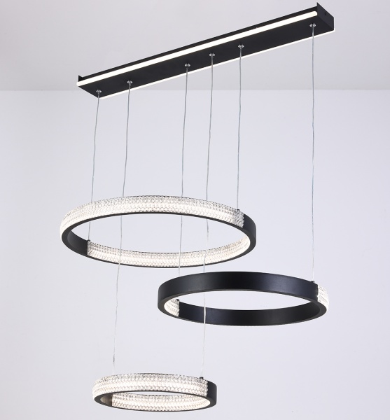 Світильник світлодіодний Hopfen Schwarz RP з пультом ДК 130 Вт чорний 3000-6000 К 