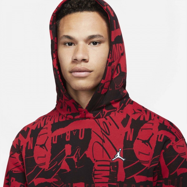 Джемпер Jordan M J ESS FLC AOP PO DA9814-687 р. L червоний