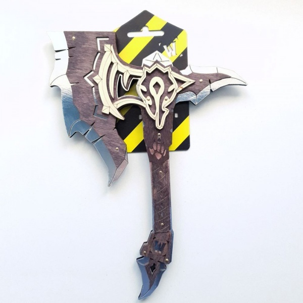 Оружие игрушечное Сувенир Декор Топор Орк (CHROME BLACK)