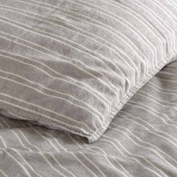 Комплект постельного белья Tommy Dark 2.0 серо-бежевый SoundSleep 