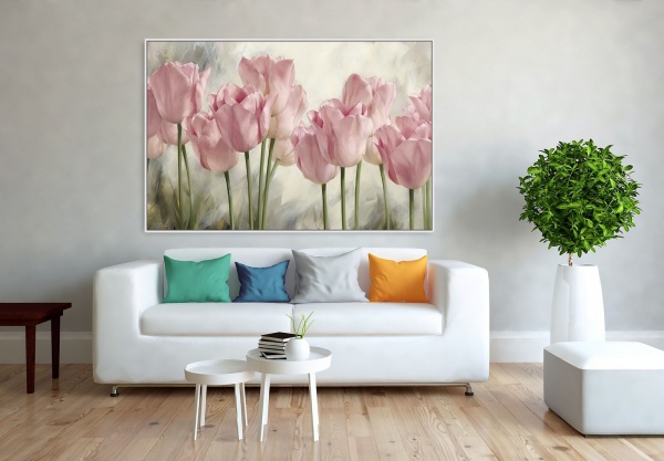 Картина на холсте Тюльпаны 55x80 см ТЕРРАВОЛ 