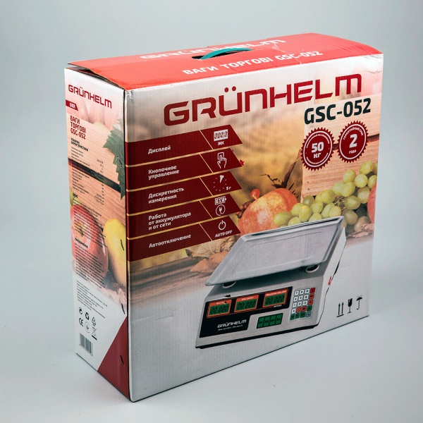 Ваги торговельні GSC-052 до 50 кг 